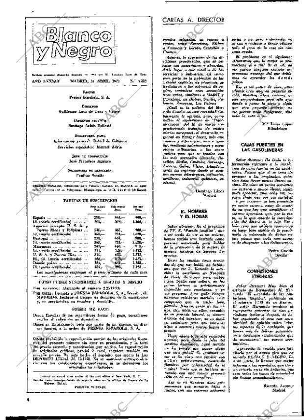 BLANCO Y NEGRO MADRID 21-04-1973 página 4