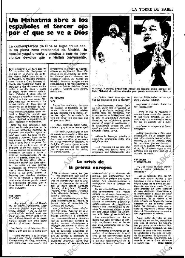 BLANCO Y NEGRO MADRID 21-04-1973 página 71