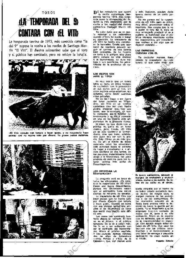 BLANCO Y NEGRO MADRID 21-04-1973 página 73