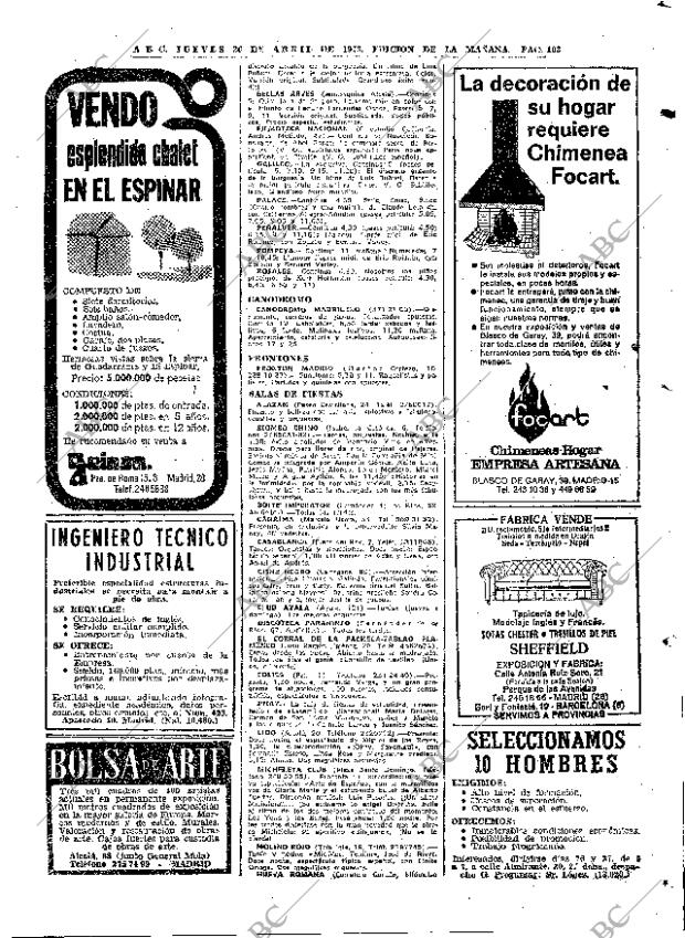 ABC MADRID 26-04-1973 página 103