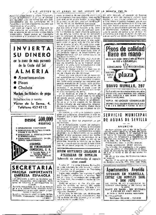 ABC MADRID 26-04-1973 página 38