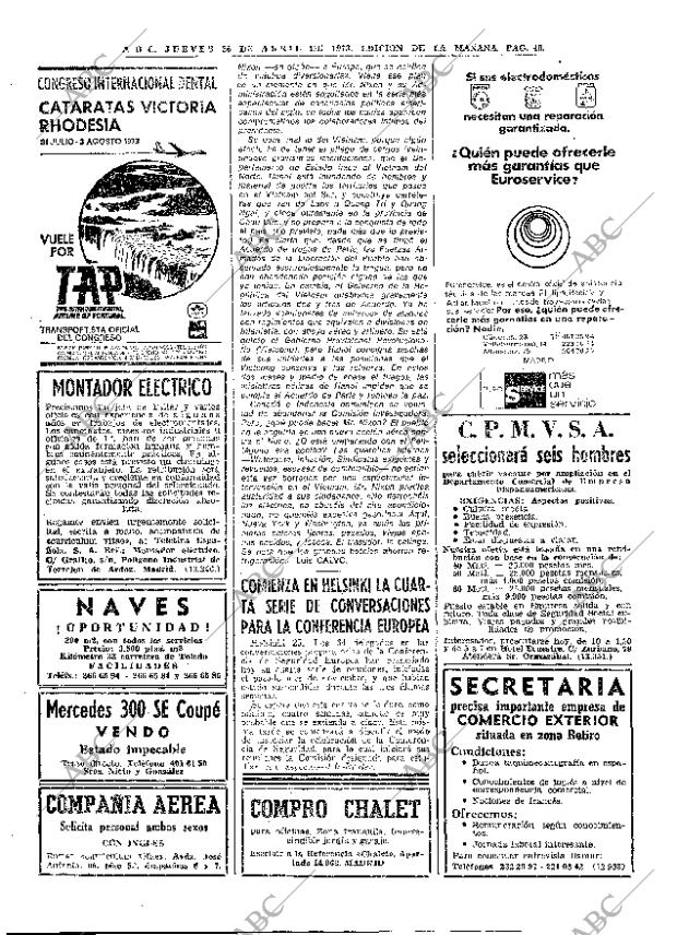 ABC MADRID 26-04-1973 página 40