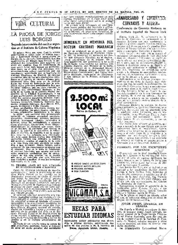 ABC MADRID 26-04-1973 página 67