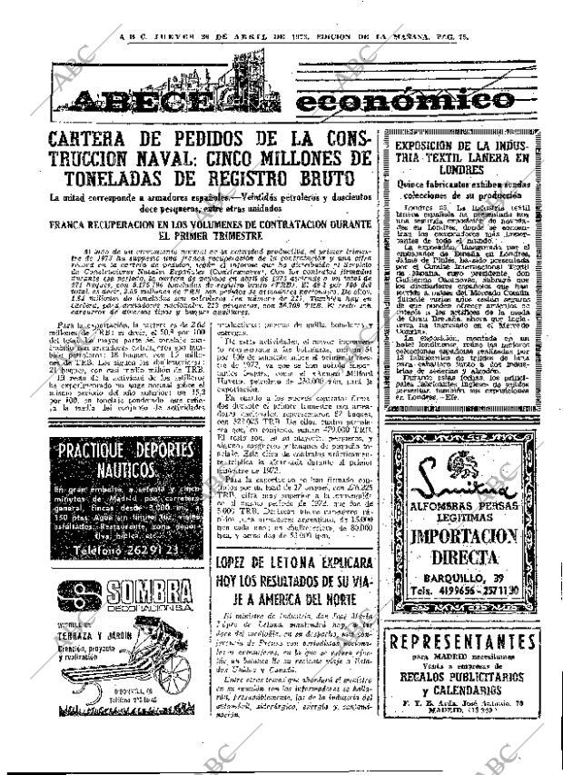 ABC MADRID 26-04-1973 página 75
