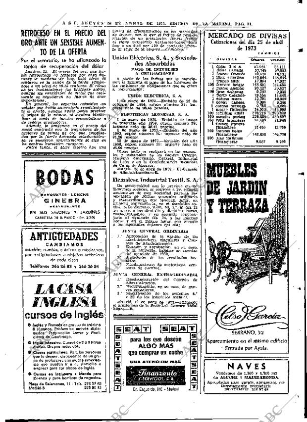ABC MADRID 26-04-1973 página 81