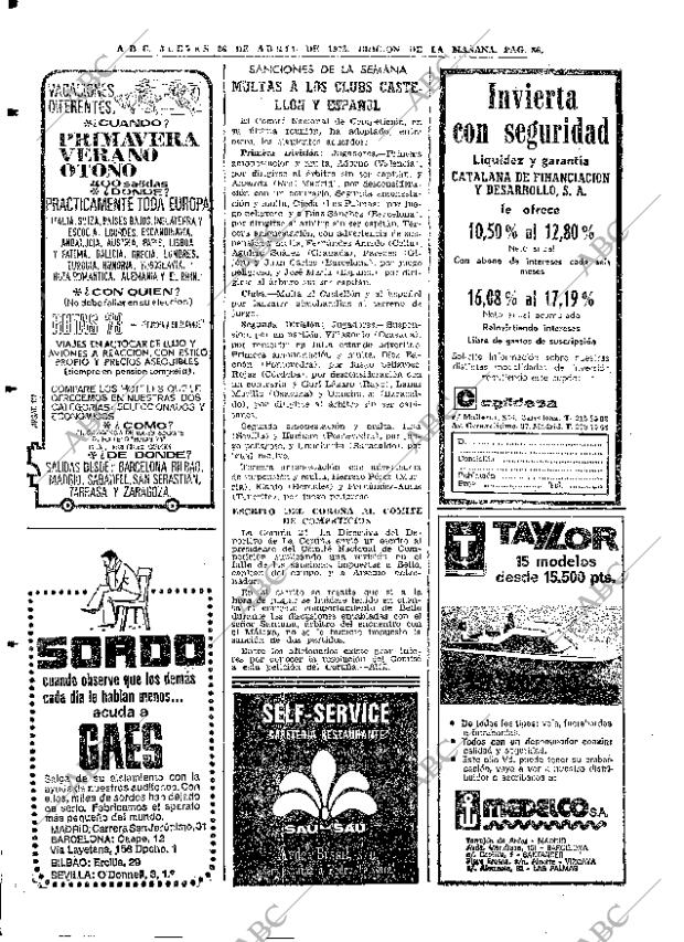 ABC MADRID 26-04-1973 página 86