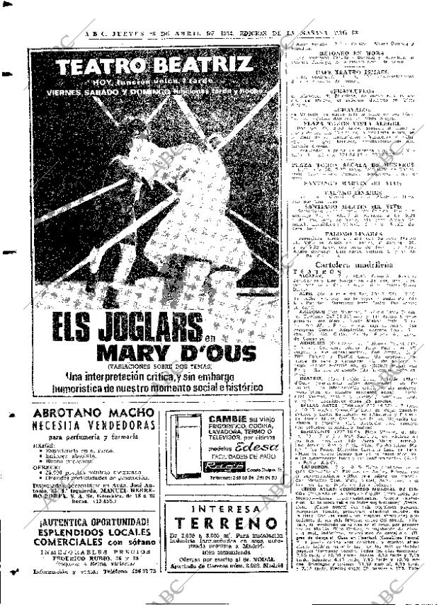 ABC MADRID 26-04-1973 página 98