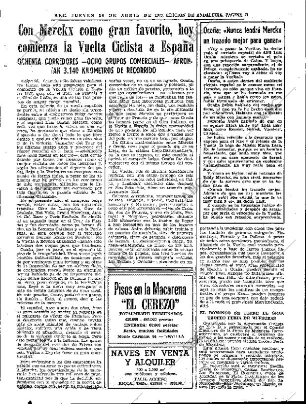 ABC SEVILLA 26-04-1973 página 71