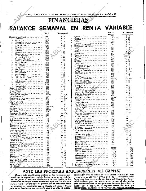 ABC SEVILLA 29-04-1973 página 43