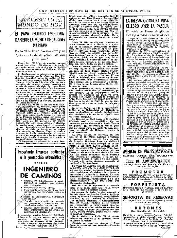 ABC MADRID 01-05-1973 página 25