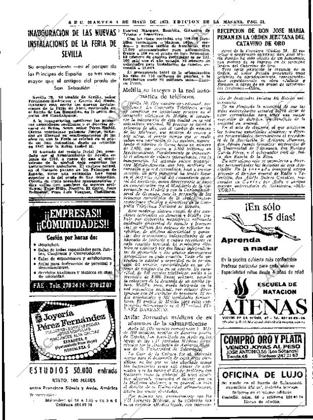 ABC MADRID 01-05-1973 página 31