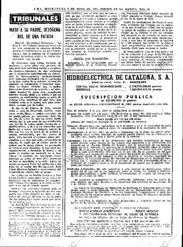 ABC MADRID 02-05-1973 página 45