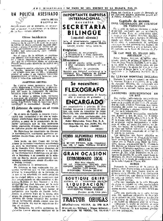 ABC MADRID 02-05-1973 página 61