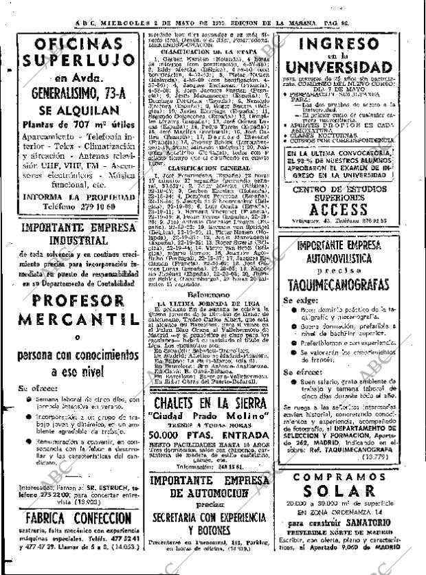 ABC MADRID 02-05-1973 página 86