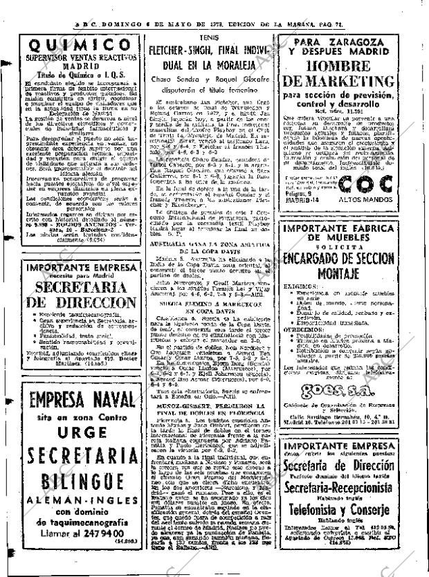 ABC MADRID 06-05-1973 página 74