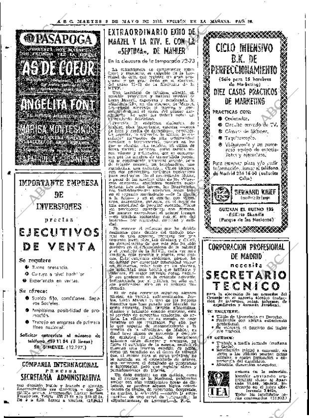 ABC MADRID 08-05-1973 página 86