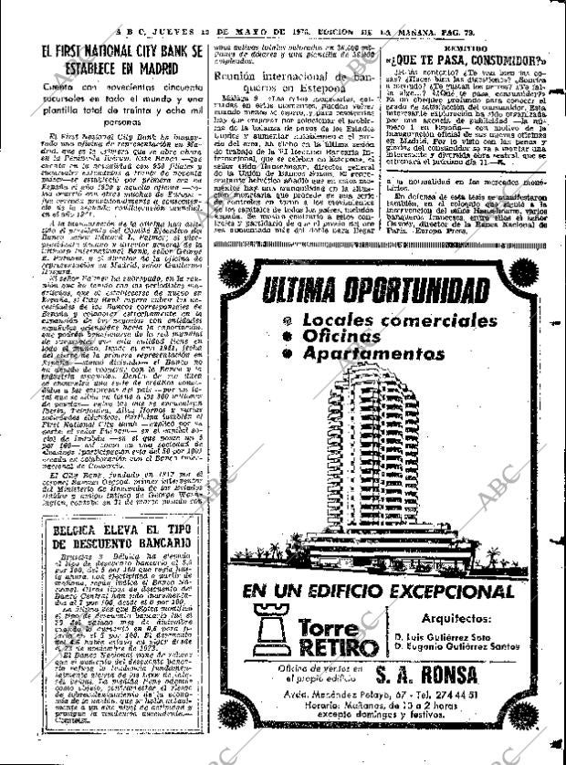 ABC MADRID 10-05-1973 página 75
