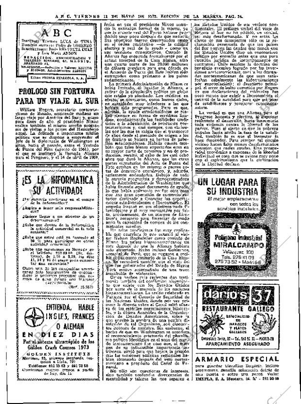 ABC MADRID 11-05-1973 página 34