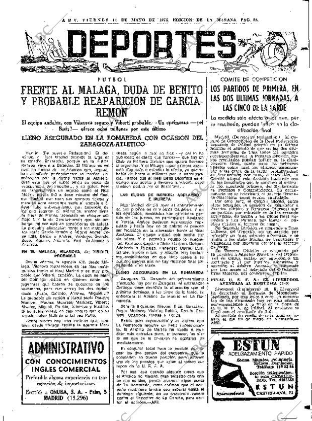ABC MADRID 11-05-1973 página 85