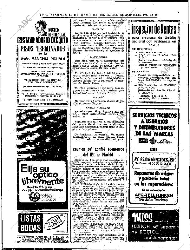 ABC SEVILLA 11-05-1973 página 64