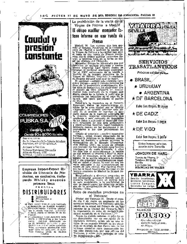 ABC SEVILLA 17-05-1973 página 52
