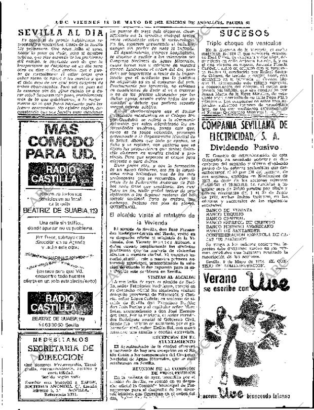 ABC SEVILLA 18-05-1973 página 45