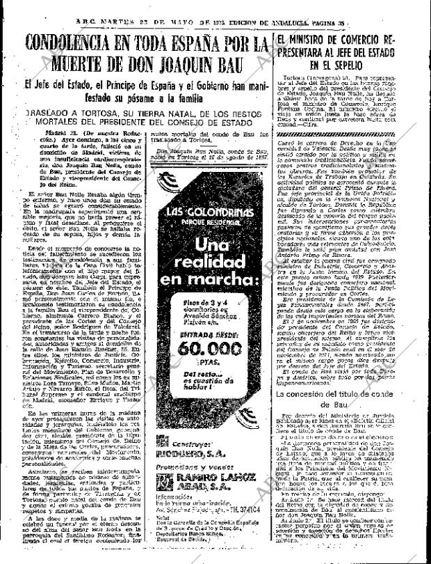 ABC SEVILLA 22-05-1973 página 35