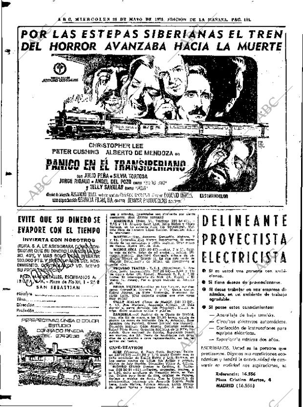 ABC MADRID 23-05-1973 página 104