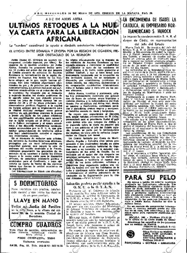 ABC MADRID 23-05-1973 página 39