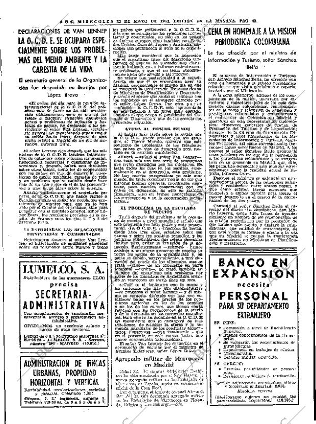 ABC MADRID 23-05-1973 página 42