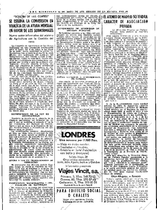 ABC MADRID 23-05-1973 página 44