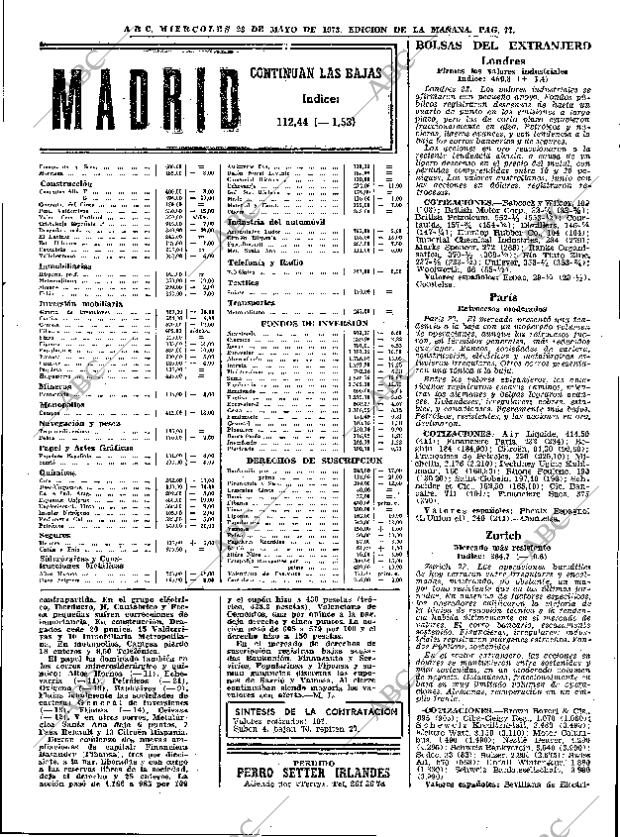 ABC MADRID 23-05-1973 página 77