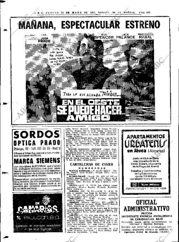 ABC MADRID 24-05-1973 página 100