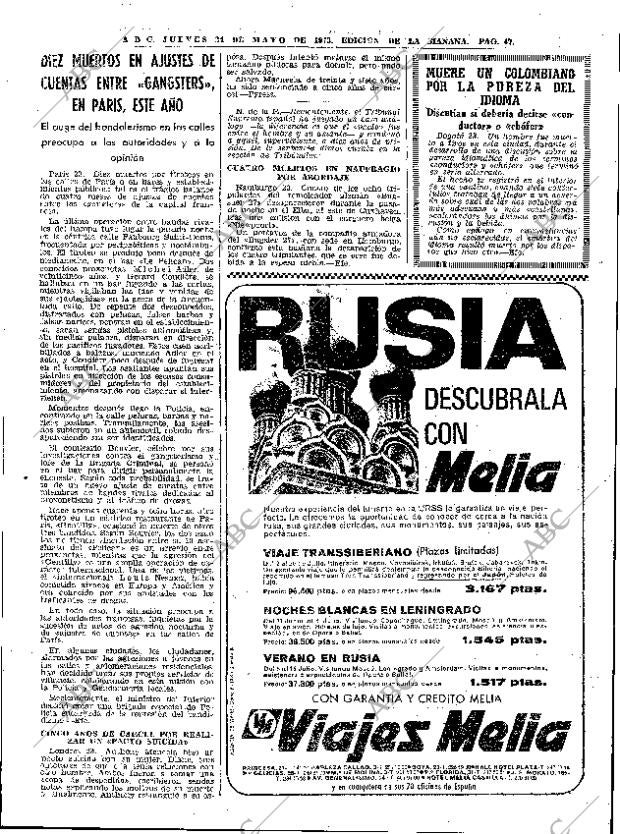 ABC MADRID 24-05-1973 página 45