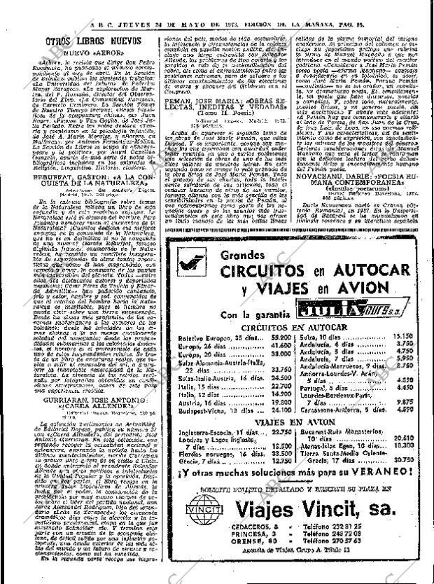 ABC MADRID 24-05-1973 página 63