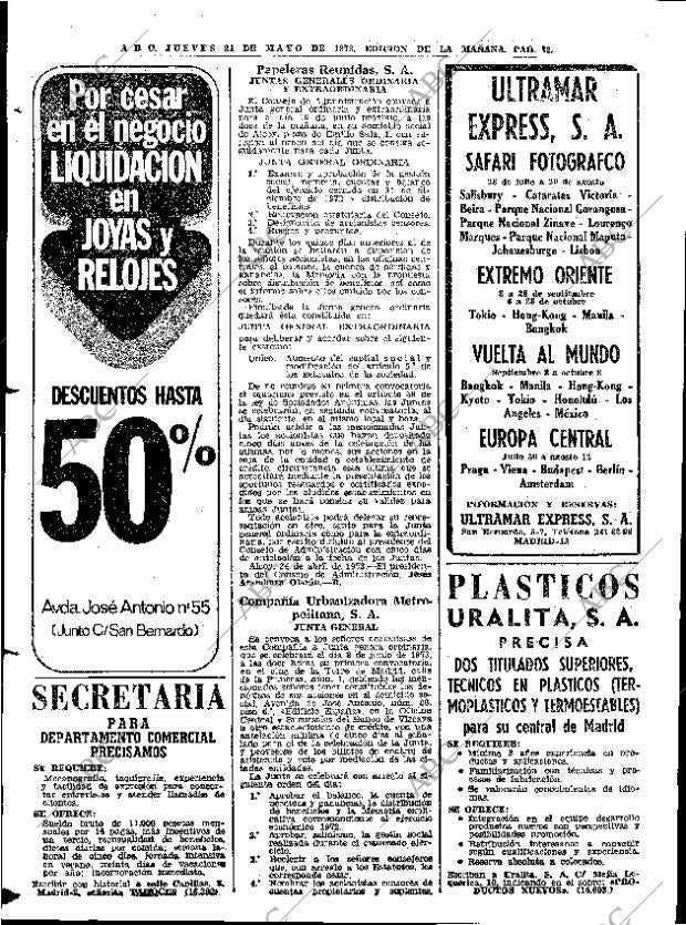 ABC MADRID 24-05-1973 página 80