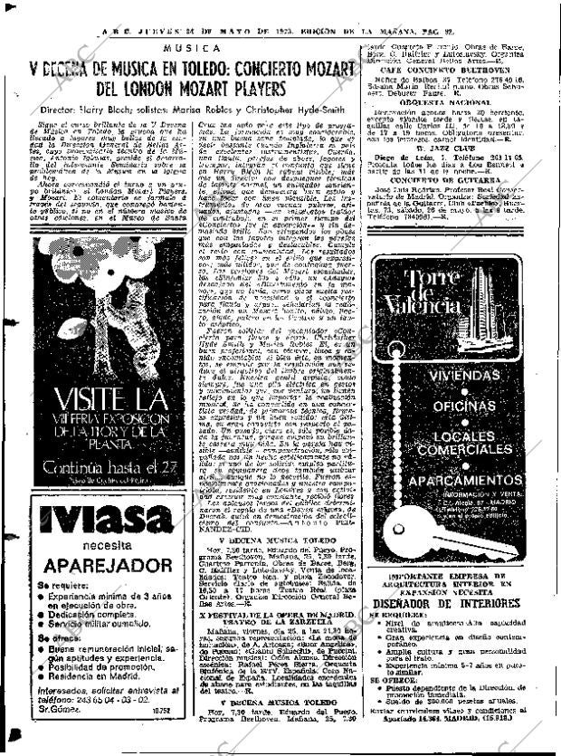ABC MADRID 24-05-1973 página 90