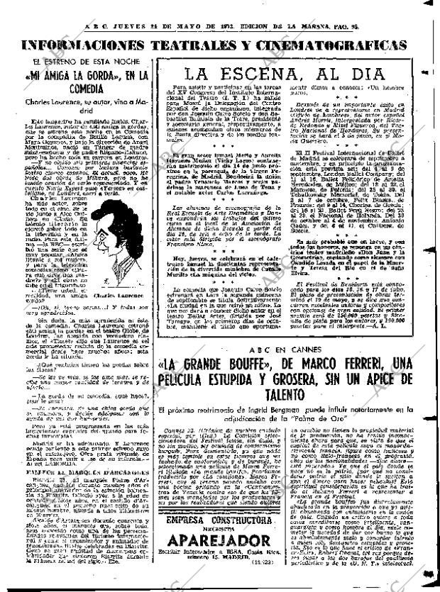 ABC MADRID 24-05-1973 página 93