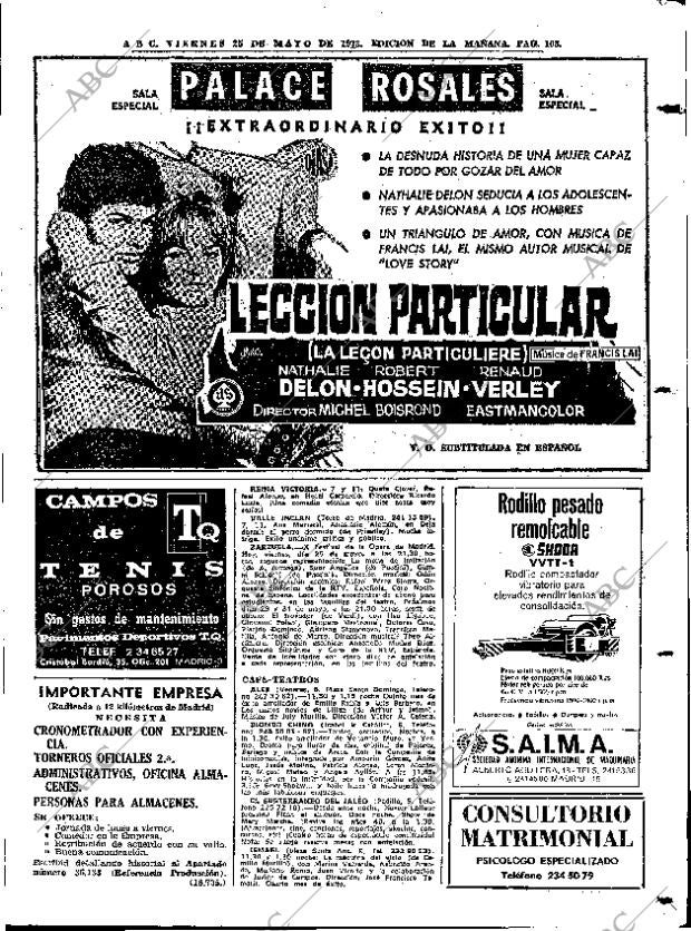 ABC MADRID 25-05-1973 página 103