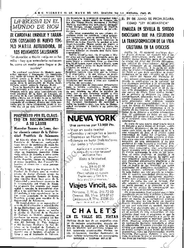 ABC MADRID 25-05-1973 página 47