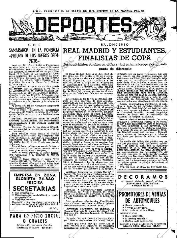 ABC MADRID 25-05-1973 página 89