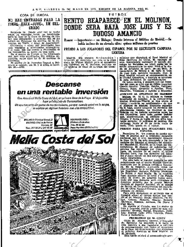 ABC MADRID 25-05-1973 página 91