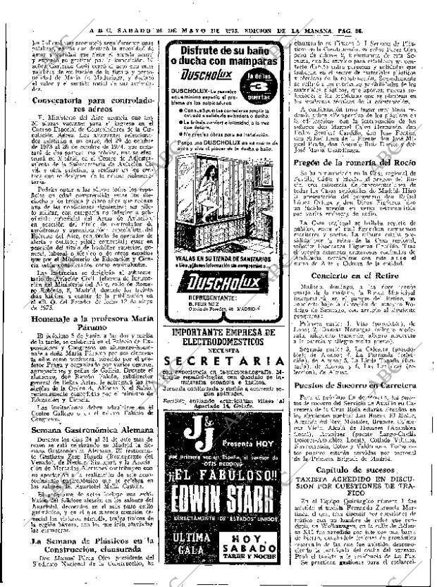 ABC MADRID 26-05-1973 página 64