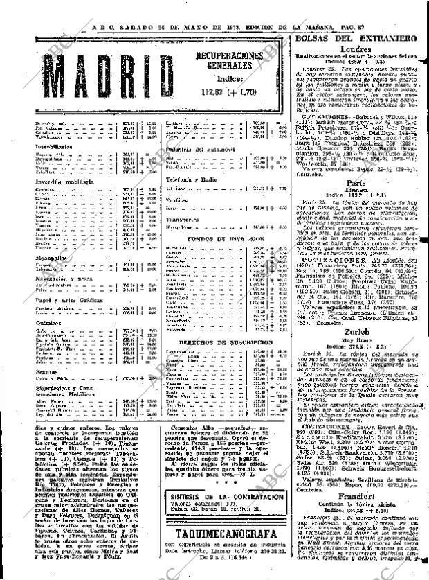 ABC MADRID 26-05-1973 página 85