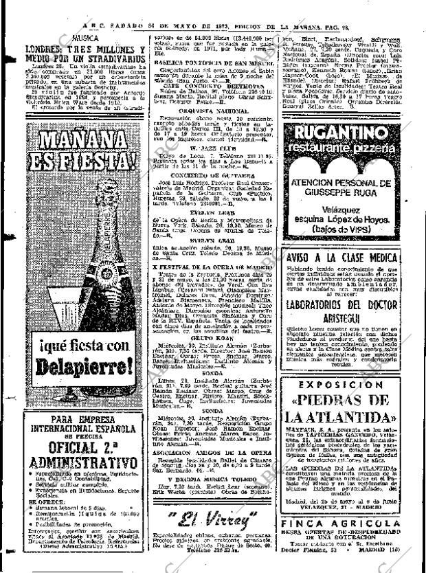 ABC MADRID 26-05-1973 página 96