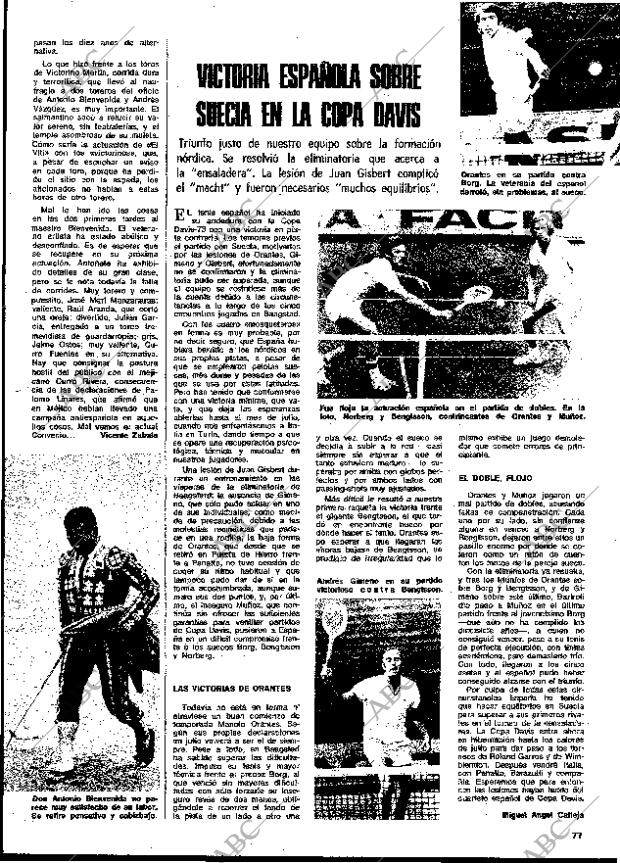 BLANCO Y NEGRO MADRID 26-05-1973 página 77