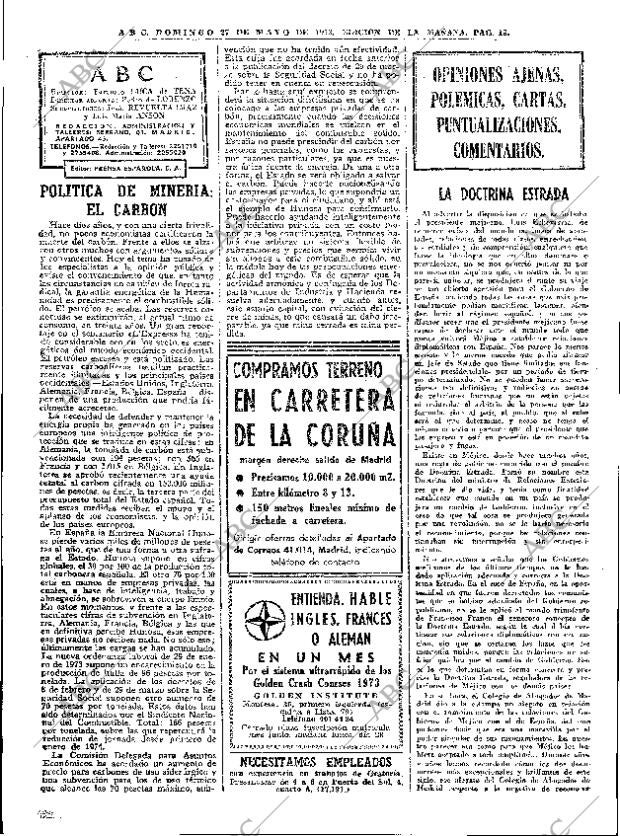 ABC MADRID 27-05-1973 página 18
