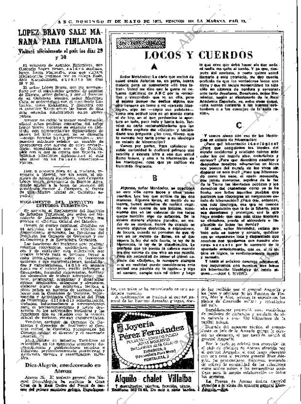 ABC MADRID 27-05-1973 página 31
