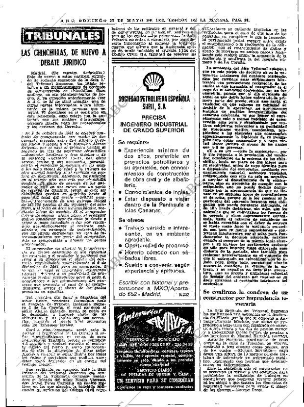 ABC MADRID 27-05-1973 página 33