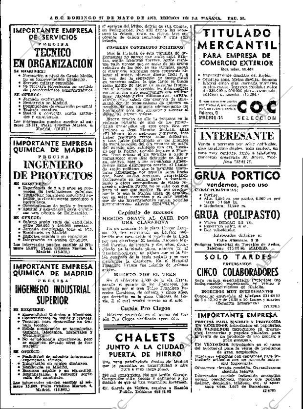 ABC MADRID 27-05-1973 página 50